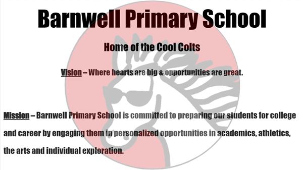 The mission and vision of Barnwell Primary School.